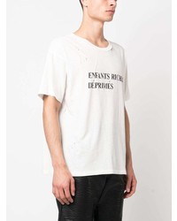T-shirt girocollo stampata bianca di Enfants Riches Deprimes
