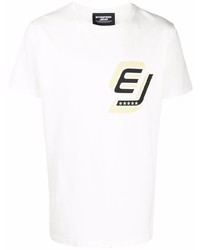 T-shirt girocollo stampata bianca di Enterprise Japan