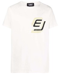 T-shirt girocollo stampata bianca di Enterprise Japan
