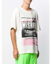 T-shirt girocollo stampata bianca di Misbhv