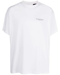 T-shirt girocollo stampata bianca di Ermenegildo Zegna