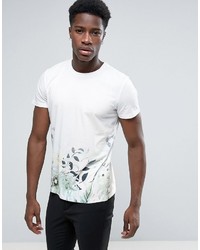 T-shirt girocollo stampata bianca di Esprit