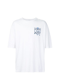 T-shirt girocollo stampata bianca di Ex Infinitas