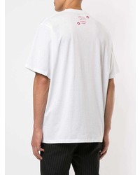 T-shirt girocollo stampata bianca di Makavelic