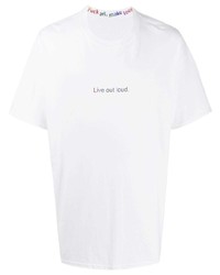 T-shirt girocollo stampata bianca di F.A.M.T.