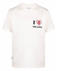 T-shirt girocollo stampata bianca di Family First
