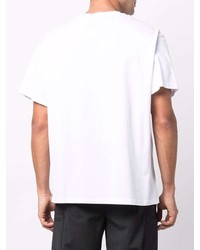 T-shirt girocollo stampata bianca di Neil Barrett