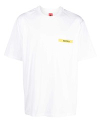 T-shirt girocollo stampata bianca di Ferrari