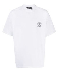 T-shirt girocollo stampata bianca di FIVE CM