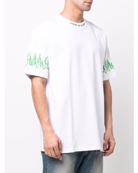 T-shirt girocollo stampata bianca di Vision Of Super