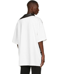 T-shirt girocollo stampata bianca di We11done