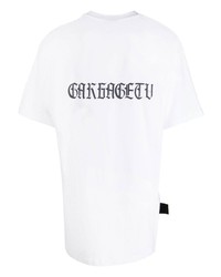 T-shirt girocollo stampata bianca di Garbage Tv