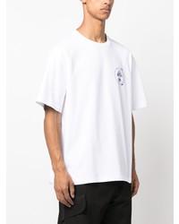 T-shirt girocollo stampata bianca di SAMSOE SAMSOE