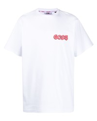 T-shirt girocollo stampata bianca di Gcds
