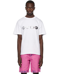 T-shirt girocollo stampata bianca di Gcds