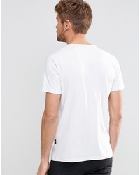 T-shirt girocollo stampata bianca di Replay