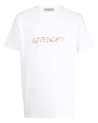 T-shirt girocollo stampata bianca di Givenchy