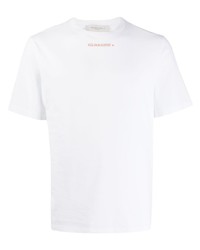 T-shirt girocollo stampata bianca di Golden Goose