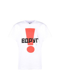 T-shirt girocollo stampata bianca di Gosha Rubchinskiy
