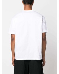 T-shirt girocollo stampata bianca di Junya Watanabe