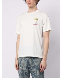 T-shirt girocollo stampata bianca di Fiorucci