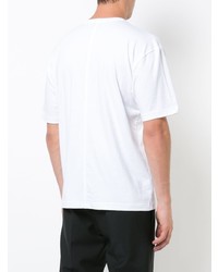 T-shirt girocollo stampata bianca di Rochambeau