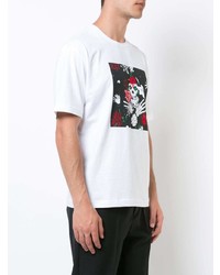 T-shirt girocollo stampata bianca di Rochambeau