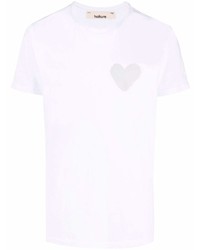 T-shirt girocollo stampata bianca di Haikure