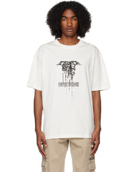 T-shirt girocollo stampata bianca di Han Kjobenhavn