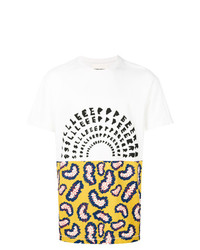 T-shirt girocollo stampata bianca di Henrik Vibskov