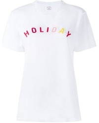 T-shirt girocollo stampata bianca di Holiday