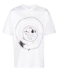 T-shirt girocollo stampata bianca di Honey Fucking Dijon