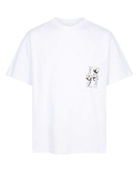 T-shirt girocollo stampata bianca di HONOR THE GIFT