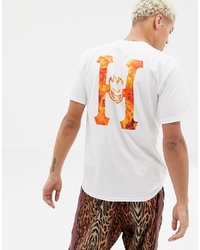 T-shirt girocollo stampata bianca di HUF