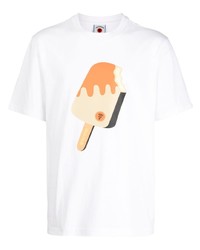 T-shirt girocollo stampata bianca di Icecream