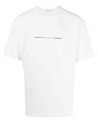 T-shirt girocollo stampata bianca di Ih Nom Uh Nit
