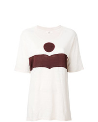 T-shirt girocollo stampata bianca di Isabel Marant Etoile