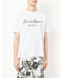 T-shirt girocollo stampata bianca di Loveless