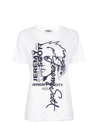 T-shirt girocollo stampata bianca di Jeremy Scott