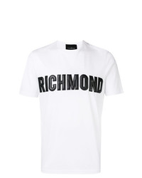 T-shirt girocollo stampata bianca di John Richmond