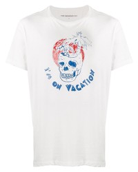 T-shirt girocollo stampata bianca di John Varvatos Star USA
