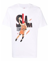 T-shirt girocollo stampata bianca di Jordan