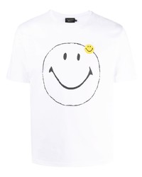 T-shirt girocollo stampata bianca di Joshua Sanders