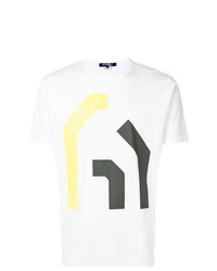 T-shirt girocollo stampata bianca di Junya Watanabe Comme Des Garçons Vintage