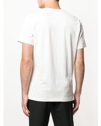 T-shirt girocollo stampata bianca di Kent & Curwen