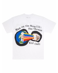 T-shirt girocollo stampata bianca di Kid Cudi