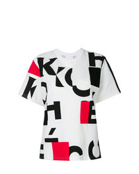 T-shirt girocollo stampata bianca di Koché