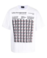 T-shirt girocollo stampata bianca di Kolor