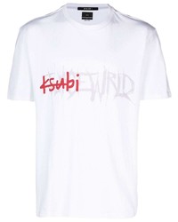 T-shirt girocollo stampata bianca di Ksubi