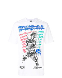 T-shirt girocollo stampata bianca di Ktz